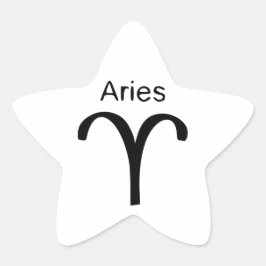 Aries Stern-Aufkleber