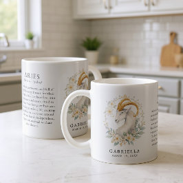 Aries-Sternzeichen-Horoskop Persönliches Geschenk Kaffeetasse