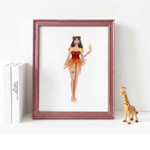 Aries-Sternzeichen-Wandkunst, minimalistischer Tie