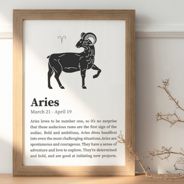 Aries-Sternzeichenposter Poster (Von Creator hochgeladen)