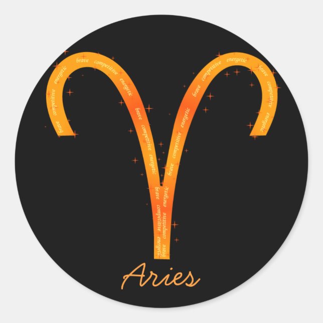 Aries Sticker (Vorderseite)