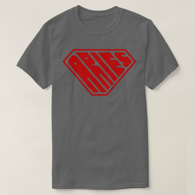Aries SuperEmpowered Zodiac Red T-Shirt (Design vorne)