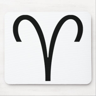 Aries Symbol Ram Zodiac Sign Mousepad