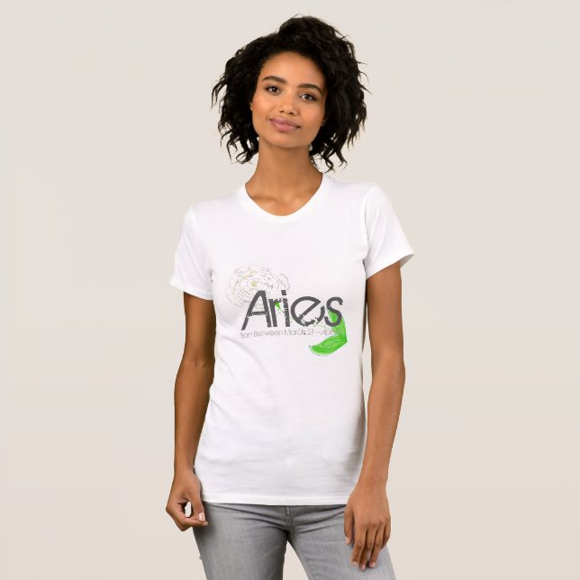 Aries T-Shirt-Shirt in weißer Farbe T-Shirt (Vorne ganz)