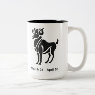 Aries-Tasse Zweifarbige Tasse