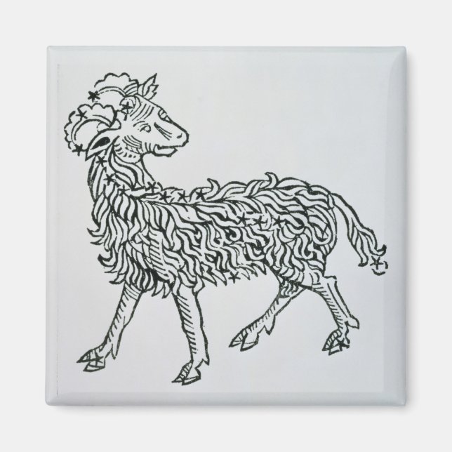 Aries (the Ram) eine Abbildung aus dem 'Poeticon Magnet (Vorne)