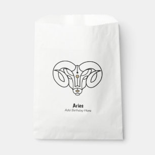 Aries the ram personalisiert zodiac geschenktütchen