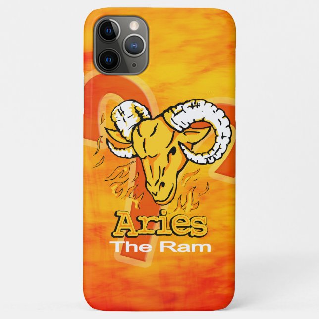 Aries the Ram zodiac fire orange Flamme Case-Mate iPhone Hülle (Rückseite)