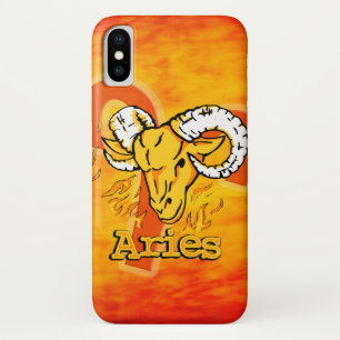 Aries The Ram zodiac fire sign iPhone case