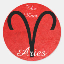 Aries the Ram Zodiac Horoskop Astrologie Sticker