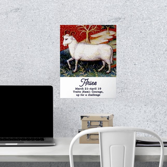 Aries the Ram Zodiac Sign Birthday Party Foliendrucke (Von Creator hochgeladen)