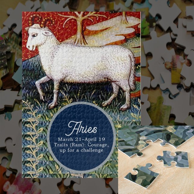 Aries the Ram Zodiac Sign Birthday Party Puzzle (Von Creator hochgeladen)