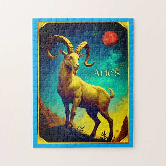 Aries the Ram Zodiac Sign Puzzle (Vertikal)