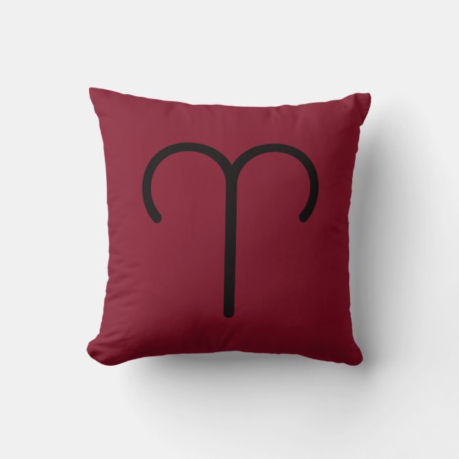 Aries Throw Pillow Kissen (Vorderseite)