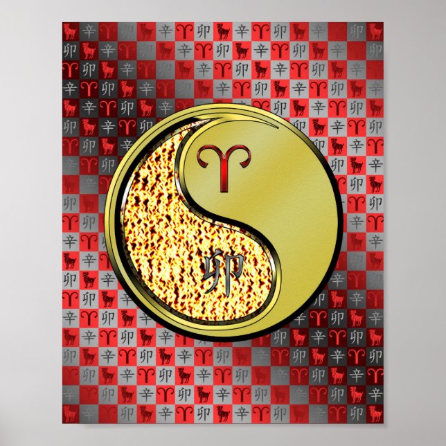 Äries und Metallkaninchen Poster (Vorne)