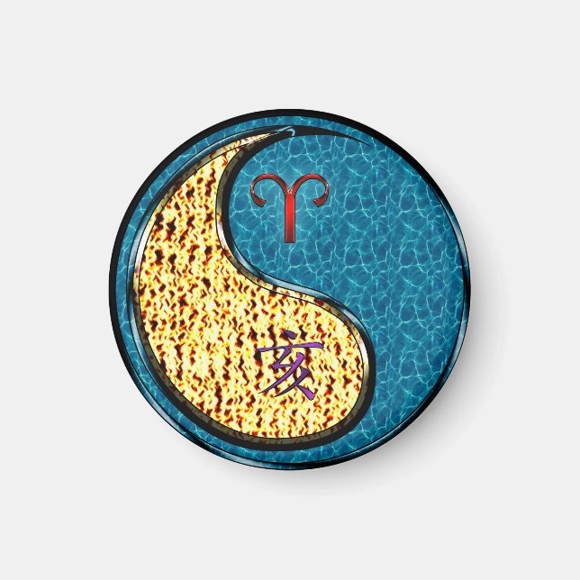 Äries und Wasserboote Magnet (Vorne)