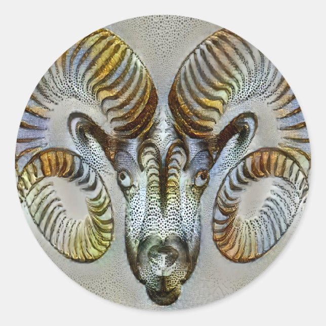 Aries Venice Runder Aufkleber (Vorderseite)