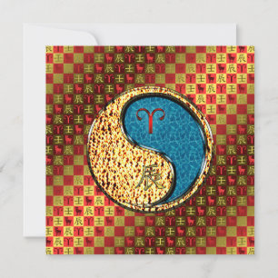 Aries & Water Dragon Karte