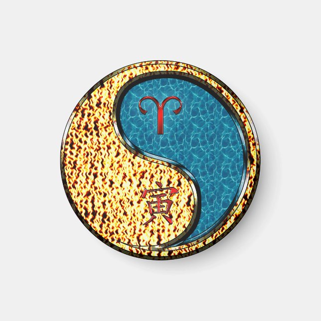 Aries & Water Tiger Magnet (Vorne)