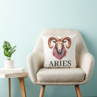 Aries Widder Wasserfarbe | Himmelszodiak Astrologi Kissen