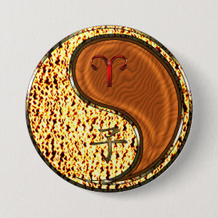 Aries & Wood Rat Button