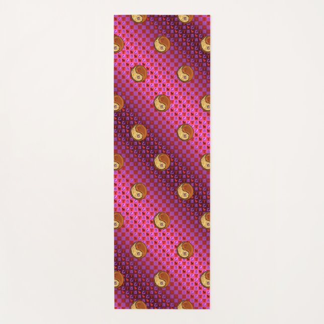 Aries & Wood Rooster Yogamatte (Vorderseite)