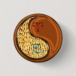 Aries & Wood Snake Button