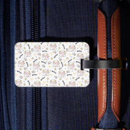 Aries Zodiac Charm Pattern Heroischer Bunny Gepäckanhänger