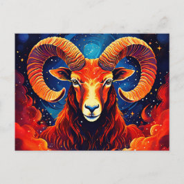 Aries Zodiac Collection Postkarte