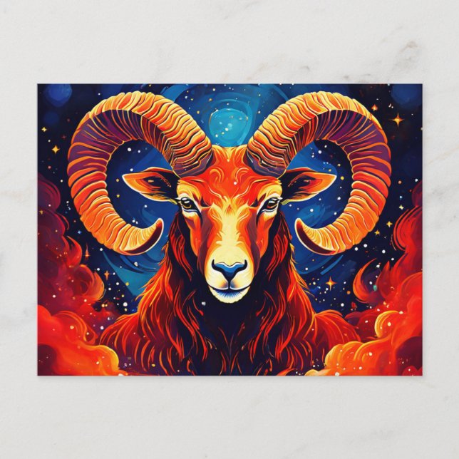 Aries Zodiac Collection Postkarte (Vorderseite)