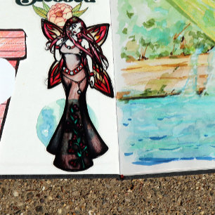 Aries Zodiac Fairy Goddess Astrologie Fairies Aufkleber