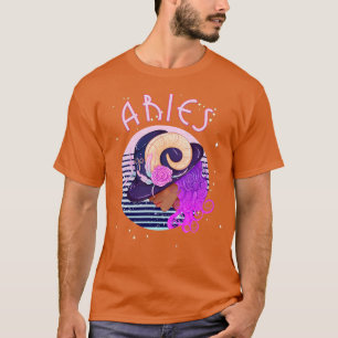 Aries Zodiac Horoskop Geburt Tarot Astrolo T-Shirt