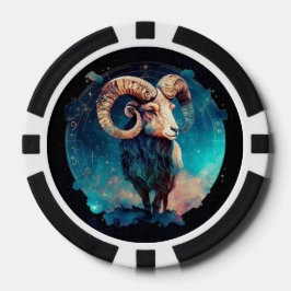 Aries Zodiac Poker Chips - Astrologie Symbol Gamin
