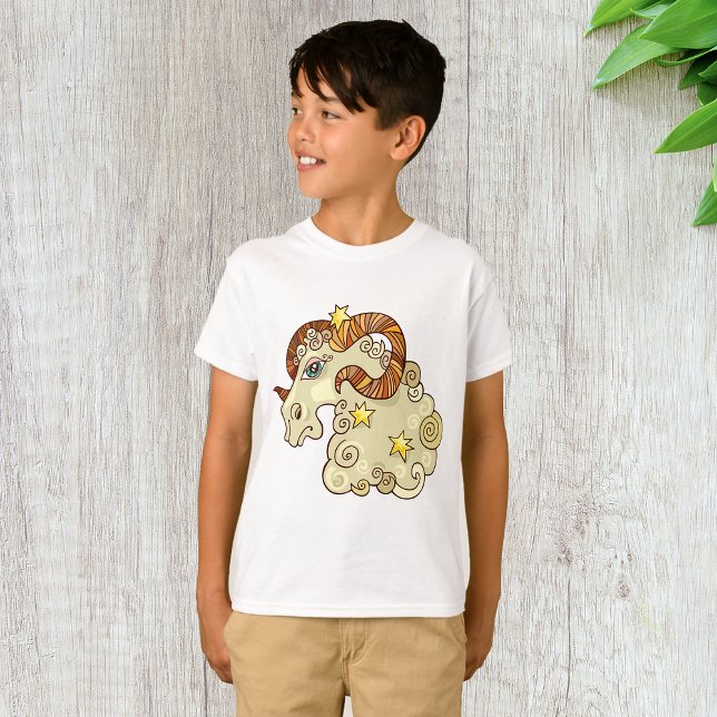 Aries Zodiac Ram farbig astrologisch T-Shirt (Von Creator hochgeladen)