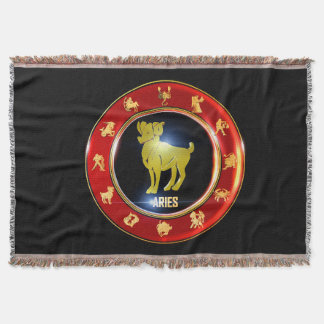 Aries Zodiac Sign Astrologie Decke