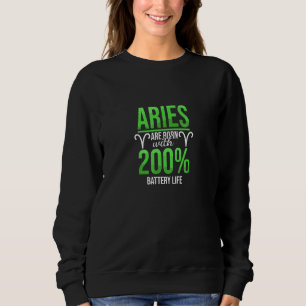 Aries Zodiac Sign Fakten Geburtstag Astrologie Hor Sweatshirt