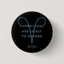 Aries Zodiac Sign Fusion Zitat in Blue Text Geburt