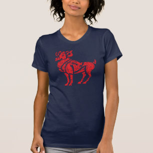 Aries Zodiac Sign Grunge März 21 - 19. April T-Shirt