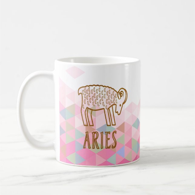 Aries Zodiac Sign Kaffeetasse (Links)