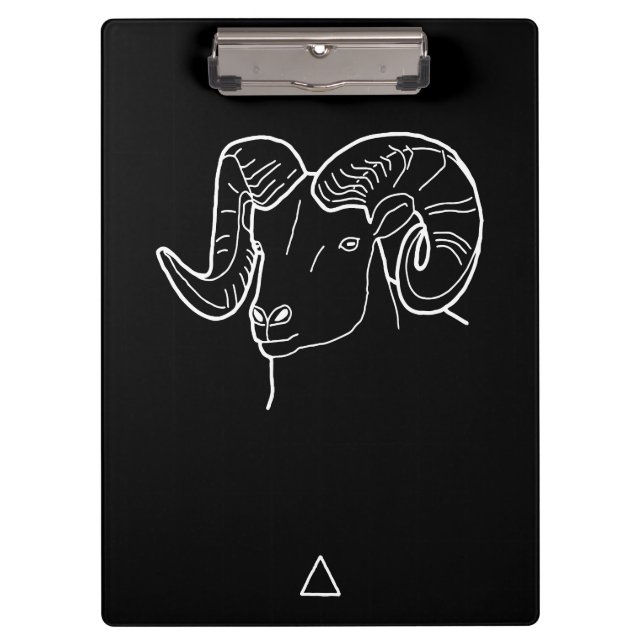 Aries Zodiac Sign -  Klemmbrett (Vorderseite)