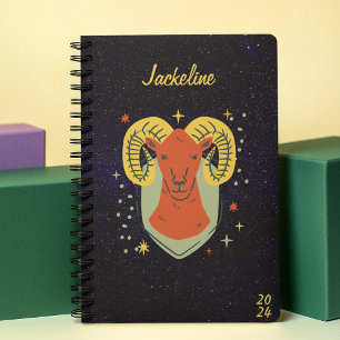 Aries Zodiac Sign l Galaxy Sky Star Personal Planer