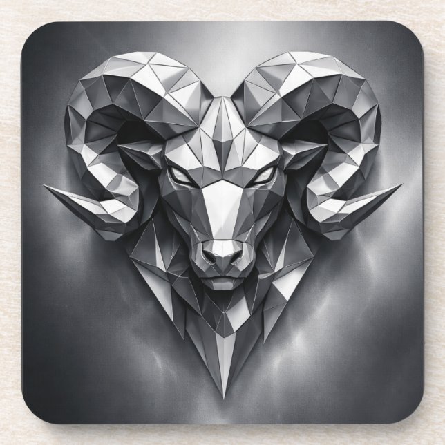 Aries zodiac sign masculine style getränkeuntersetzer (Vorderseite)