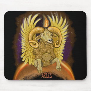 Aries Zodiac Sign Mousepad