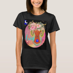 Aries Zodiac Signature Horoskop Astrologie Frauen T-Shirt