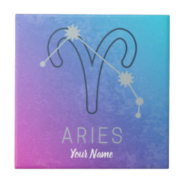 Aries Zodiac Star Sign Horoskop Constellation Fliese