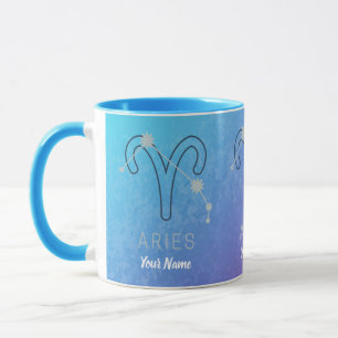 Aries Zodiac Star Sign Horoskop Constellation Tasse