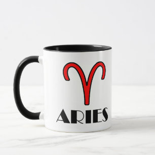 Aries Zodiac Symbol 11 oz.com Designer Tasse in Re