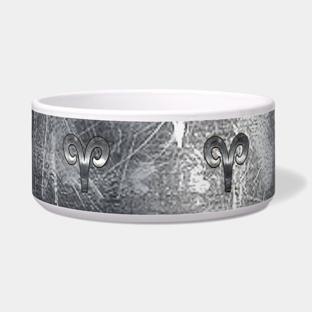 Aries Zodiac Symbol Industrial Style Napf (Vorderseite)