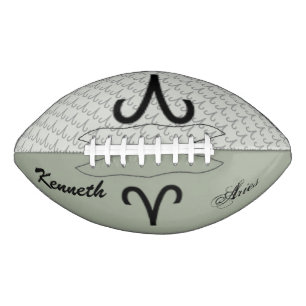 Aries Zodiac Symbol Standard von Kenneth Yoncich Football