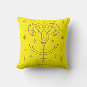 Aries Zodiac Throw Pillow Kissen